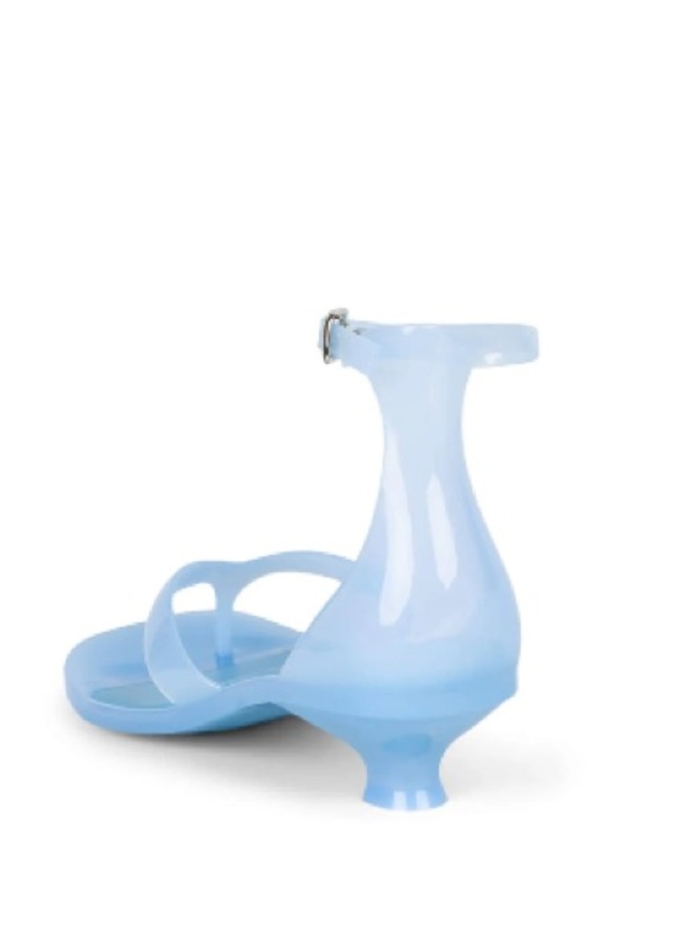 NEW Jeffrey Campbell GUMMY-THG Light Blue Size 9 Jelly Thong Kitten Heel Sandal - Picture 7 of 7